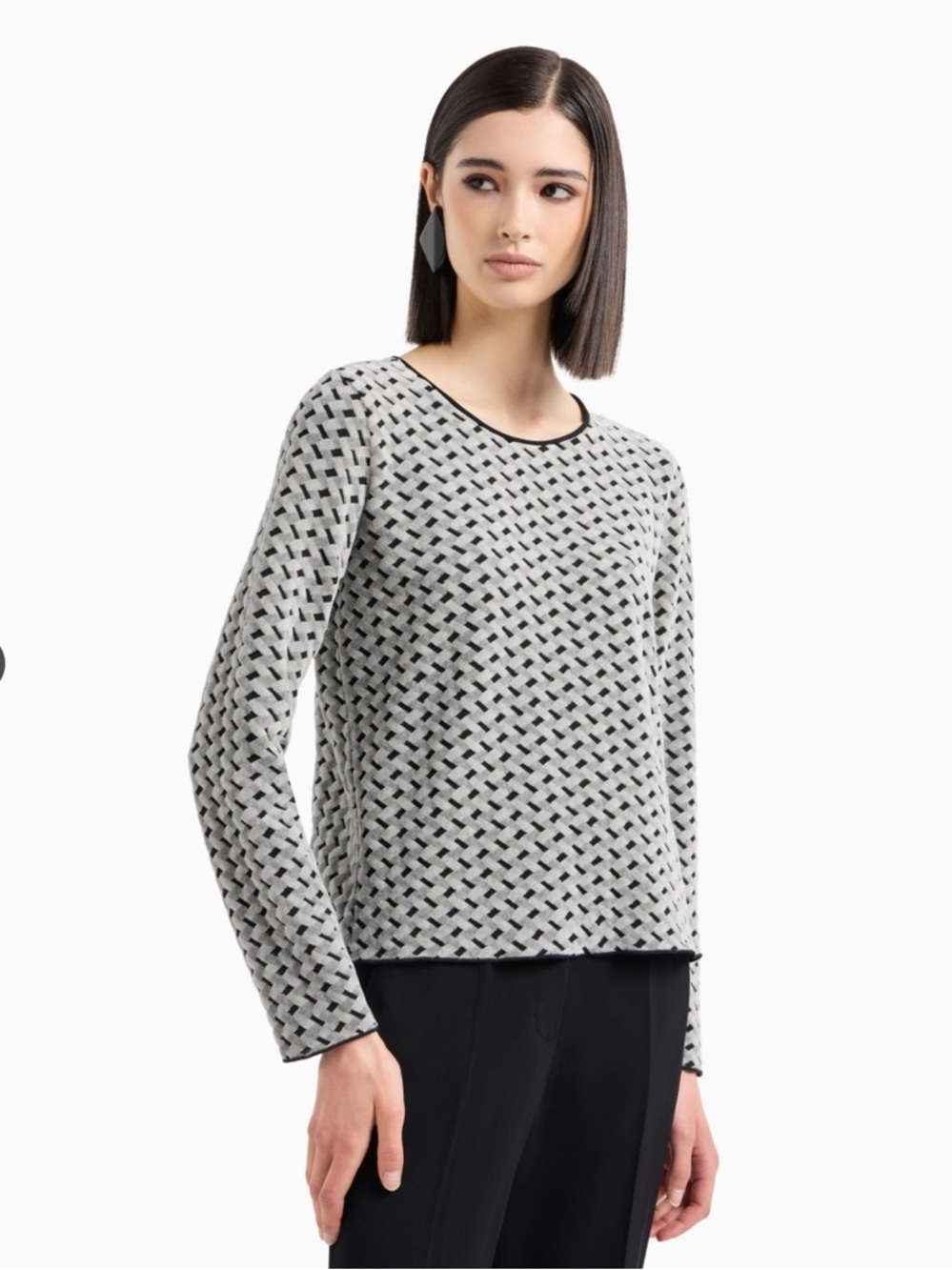 Emporia Armani geometric sweater NWT